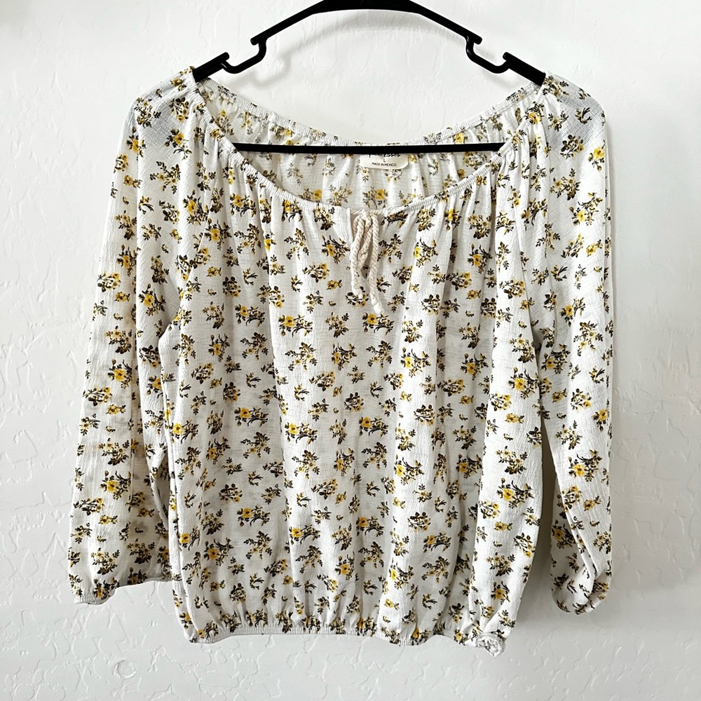 White off the shoulder top